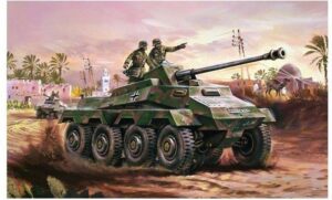 Airfix Samochód Pancerny Sd.Kfz.234 Model Do Sklejania
