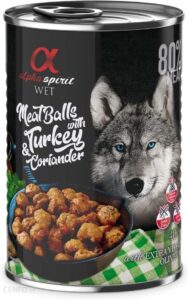 Alpha Spirit Mięsne Klopsiki Z Indykiem I Kolendrą 12X400G