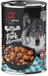 Alpha Spirit Mięsne Klopsiki Z Wieprzowiną I Kminkiem 400G