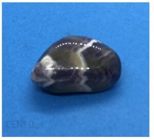 Amberpol Ametyst Szewron Bębnowany 30X15Mm