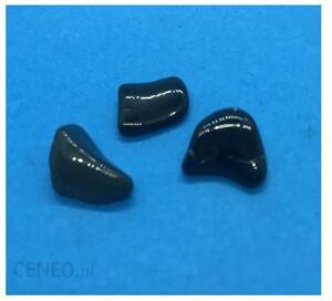 Amberpol Obsydian Czarny Bębnowany 10X10Mm 3Szt