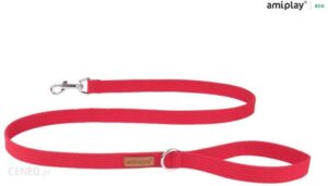 amiplay Smycz Cotton S Czerwony 1,5Cm
