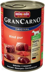 Animonda Grancarno Junior Wołowina Z Sercami Indyczymi 18X400G