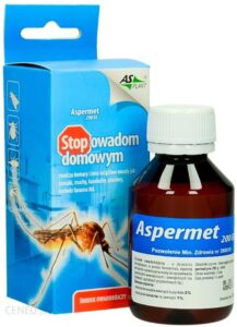 Aspermet 200 EC Oprysk na pluskwy, komary, kleszcze Permetryna 20% 100ml