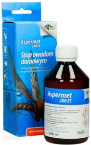 Aspermet 200 EC Oprysk na pluskwy, komary, kleszcze Permetryna 20% 250ml