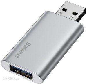 BASEUS PENDRIVE 64GB BASEUS ENJOY, Z FUNKCJĄ ŁADOWANIA (SREBRNY) (BSU1572SLV)