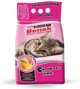 Benek Żwirek Super Compact Cytrusowa Świeżość 2x10L