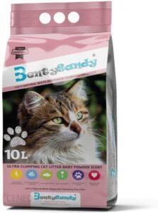 Benty Sandy Baby Powder Żwirek Bentonitowy Biały 10L