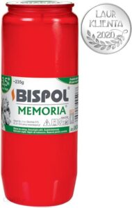 BisPol Wkład olejowy do zniczy WO4c czerwony 1szt
