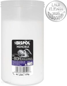 BisPol Wkład parafinowy do zniczy Memoria p500 1szt