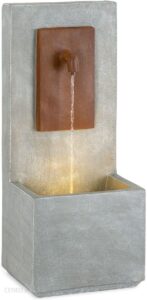 Blumfeldt Milos Fontanna Led Cement Szara