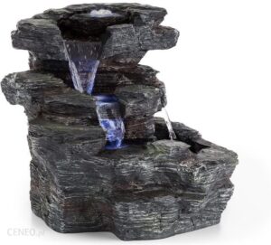Blumfeldt Rochester Falls Fontanna Ogrodowa Ipx8 6 W Tworzywo Polyresin 3 Diody Led Imitacja Kamienia