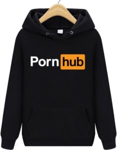 Bluza Pornhub Z Kapturem Męska Hoodie Ph Czarna L