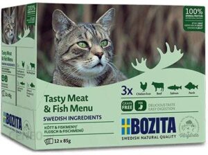 Bozita Cat Multibox Mięsne I Rybne Kawałki W Galaretce 12X85G