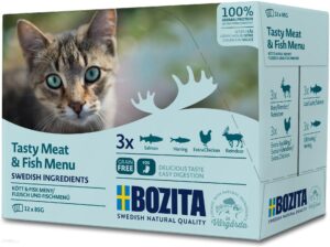Bozita Cat Multibox Z Mięsem I Rybą 12X85G