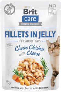 Brit Care Cat Fillets In Jelly Choice Chicken With Cheese 24X85G