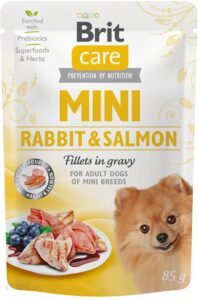 Brit Care Mini Rabbit&Salmon Fillets In Gravy 85G