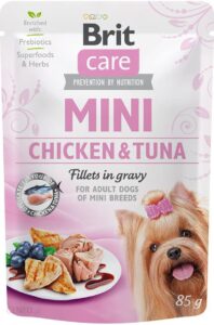 Brit Dog Mini Chicken&Tuna Fillets In Gravy 85G
