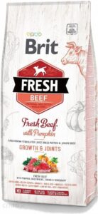 Brit Fresh Beef Pumpkin Puppy Large Growth Joints 2X12Kg