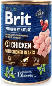 Brit Premium By Nature Kurczak Serca 6X400G