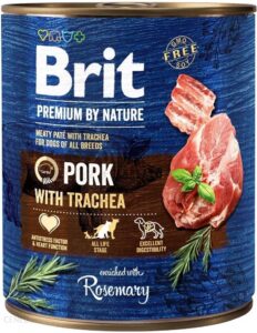 Brit Premium By Nature Wieprzowina Tchawica 12X800G