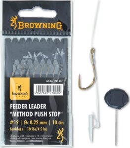 Browning 12 Feeder Method Push Stop Brązowy 10Lbs 4,50Kg 0,22Mm 10Cm 8Szt (4704012)
