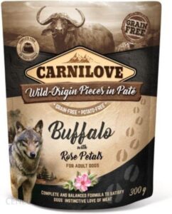 Carnilove Dog Pouch Wild Buffalo&Rose Petals 12X300G