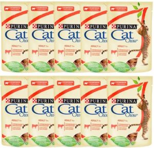 CAT CHOW ADULT z wołowiną i bakłażanem 20x85g