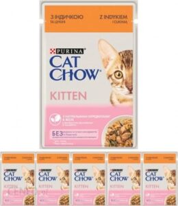 Cat Chow Kitten Indyk I Cukinia 6x85G