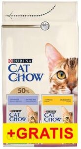 CAT CHOW SPECIAL CARE Urinary Teact Health bogata w kurczaka 15kg+2x85g