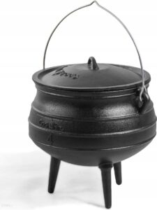 CookKing Kociołek Afrykański Z Pokrywą 13L Żeliwny
