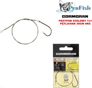 Cormoran Przypon Stalowy 1X7M Pętla/Hak 50Cm 9Kg 75-26090