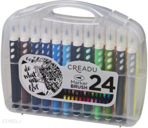 Creadu zestaw brush markerów 24kol