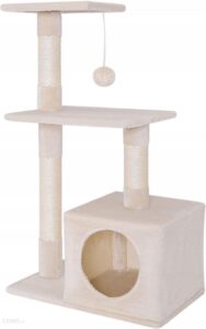 DRAPAK, DRZEWO DOMEK DLA KOTÓW DIBEA 80 CM, BEŻ