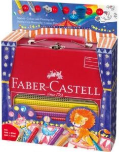 Faber Castell Faber-Castell Jumbo Grip Circus Zestaw Kredek W Metalowym Piórniku