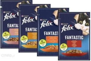 Felix Fantastic Adult Multipak W Galaretce Łosoś I Pstrąg 36x100G