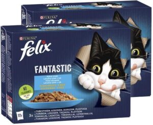 Felix Fantastic W Galaretce Wybór Dań Rybnych 24x100G