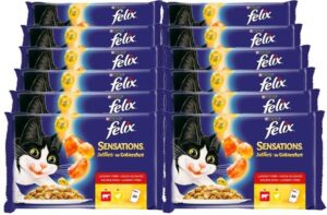 Felix Sensations W Galaretce Wołowina I Kurczak 12x(48x100G)