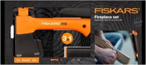 FISKARS 1057913 siekiera + nóż + ostrzałka
