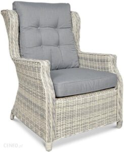 Focusgarden Fotel Technorattanowy Trivento White Grey