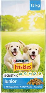 Friskies Junior Z Kurczakiem Warzywami I Mlekiem 15Kg