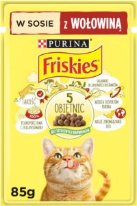 Friskies z wołowiną w sosie 85g
