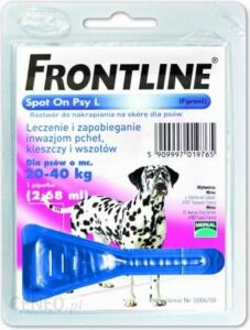 Frontline Spot On L Dla Psów Przeciw Kleszczom I Pchłom Pipeta 20 Do 40Kg 1Szt