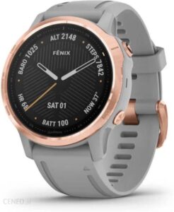 Garmin Fenix 6S Sapphire Różowo-Szary (0100215921)