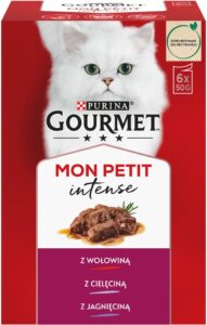 Gourmet Mon Petit Intense Kolekcja Mięsnych Filecików 6x50g