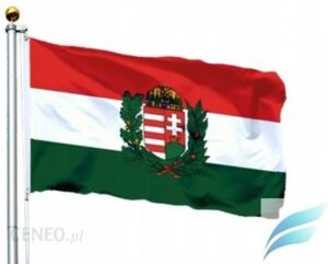Hurtownia Flag Flaga Węgry Godło 150X90 Cm Flagi Węgier Węgierska