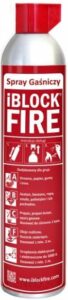 Iblockfire Biodegradowalna Gaśnica W Sprayu 600 Ml