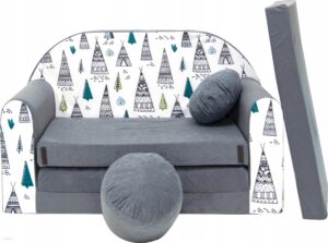 Kanapa Sofa rozkładana dla dzieci łózko poduszka