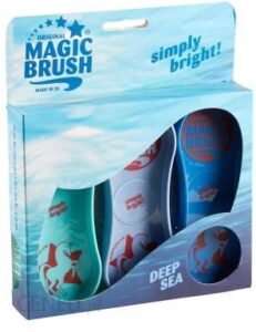 KERBL Zestaw 3 szczotek Magic Brush do czyszczenia konia