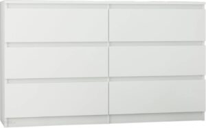 Komoda R-120 Szafka 6 Szuflad Biała Producent Pl